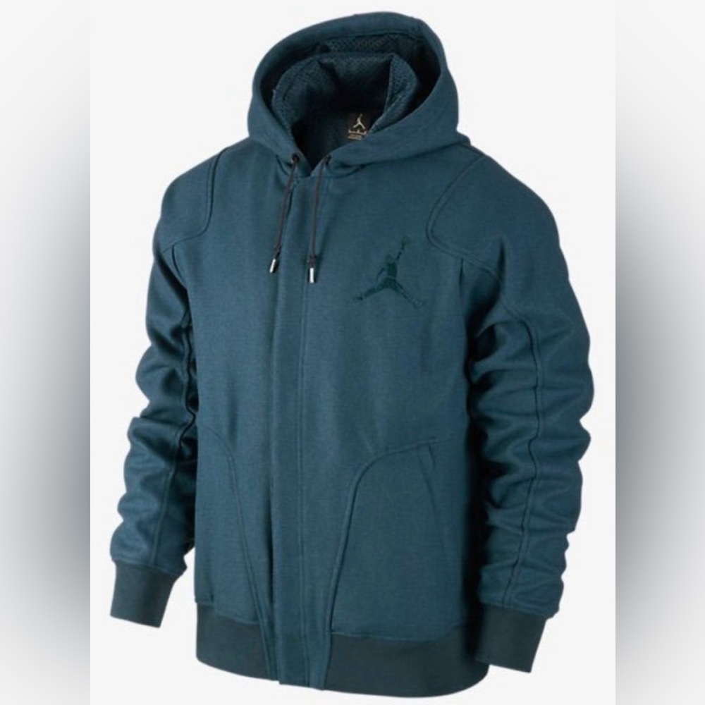 Mens Large Jordan Jumpman Wool Varsity Hoodie | Blue